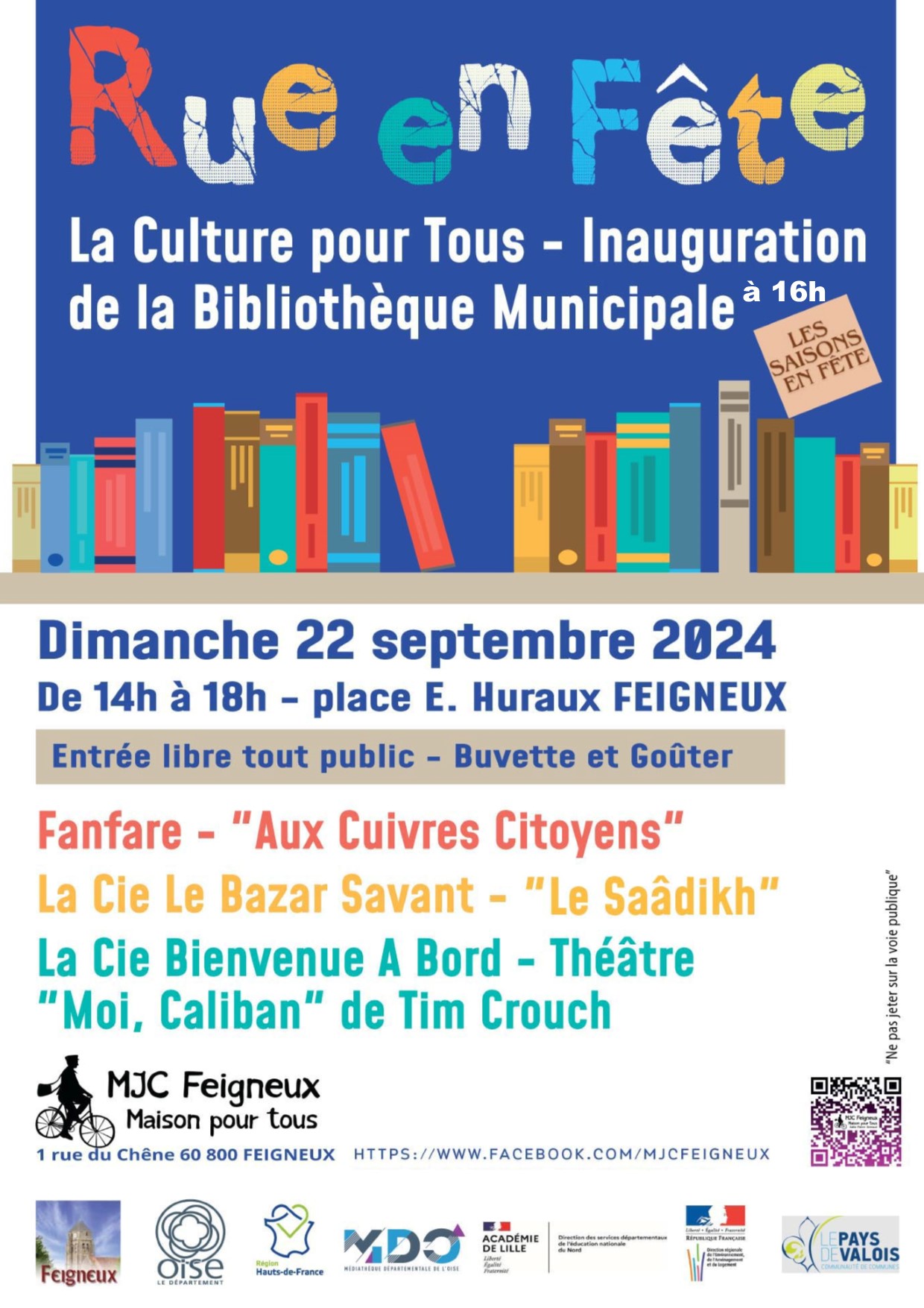 AFFICHE Rue en fete