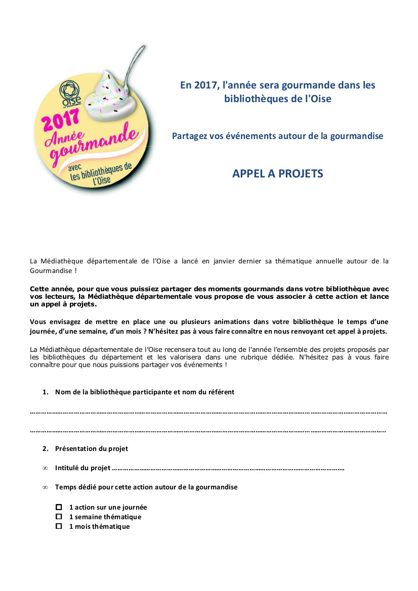 appel a projet