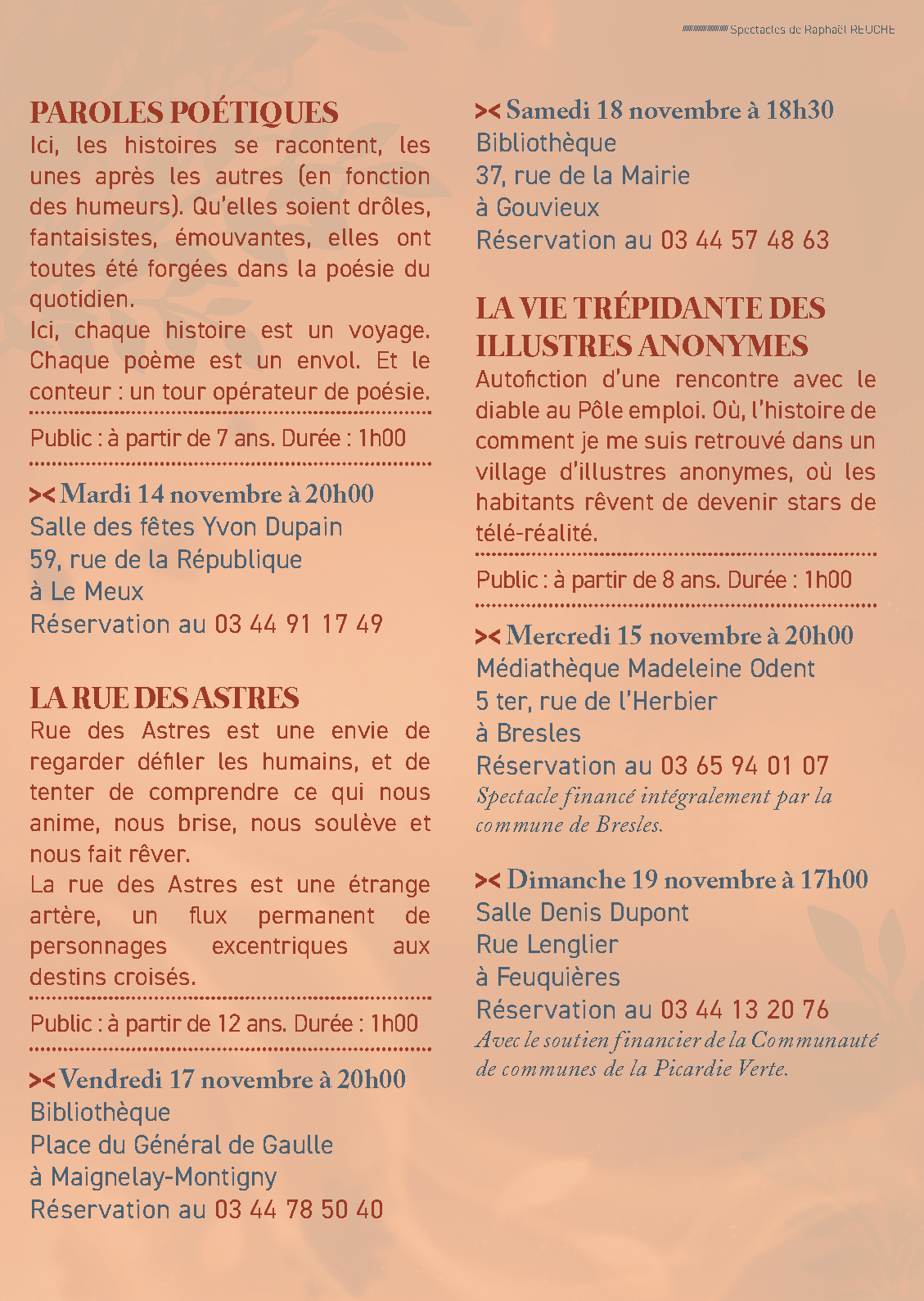 Livret programme A5 Contes d automne 2023 CINQ Page 15