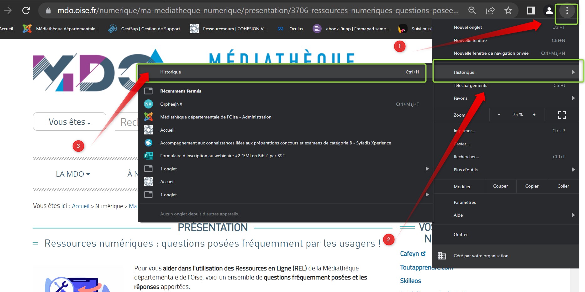 supprimer historique et cookies